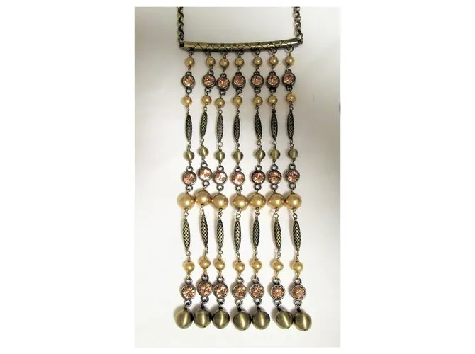 Autre Marque Impresionante collar Dyrberg / Kern con cristales Dorado 