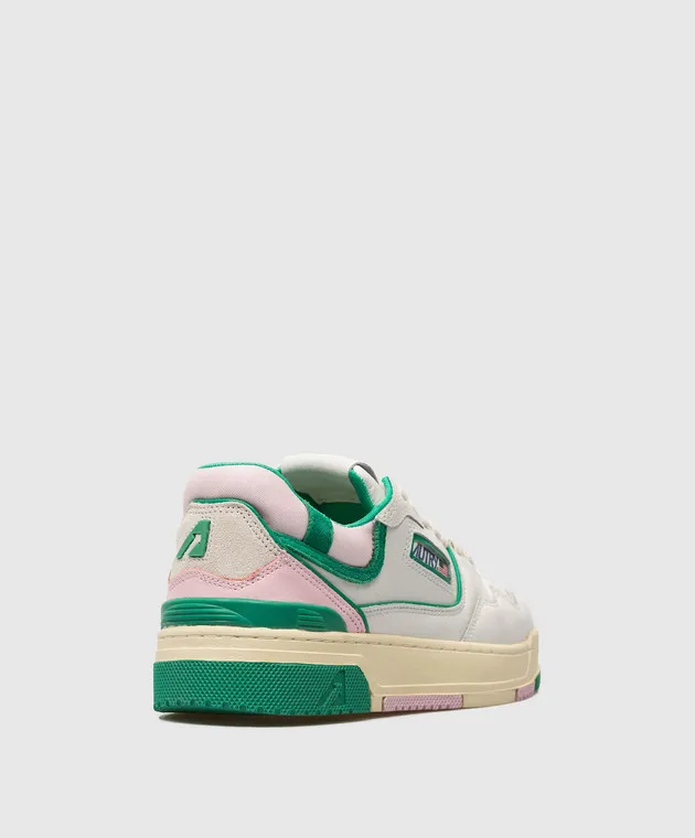 AUTRY CLC White Leather Logo Trainers