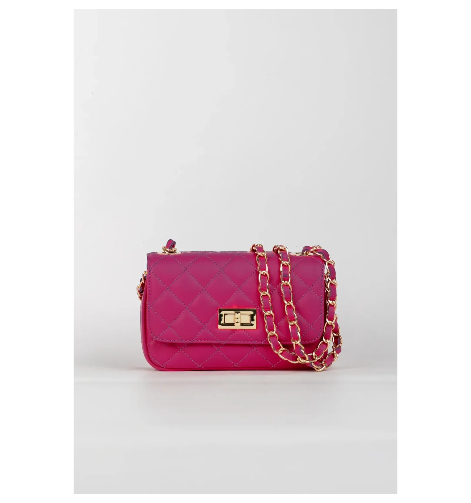 bandolera de piel koyao - fucsia
