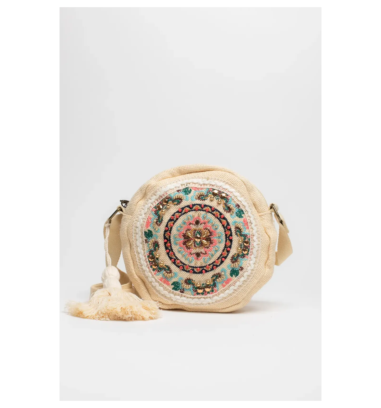 bolso bandolera tiaji - beige
