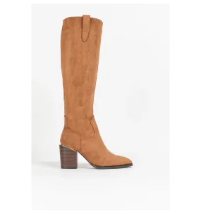 bota alta plente - camel
