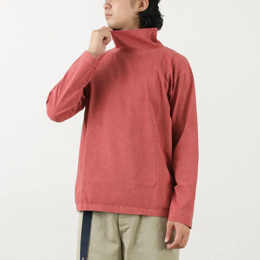 Buena camiseta de cuello de cuello de cuello de manga larga