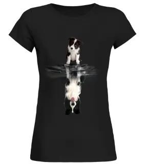 Collie Camiseta cuello redondo Mujer