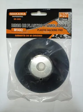 DISCO PLASTICO 4.5 PARA AMOLADORA MAKAWA
