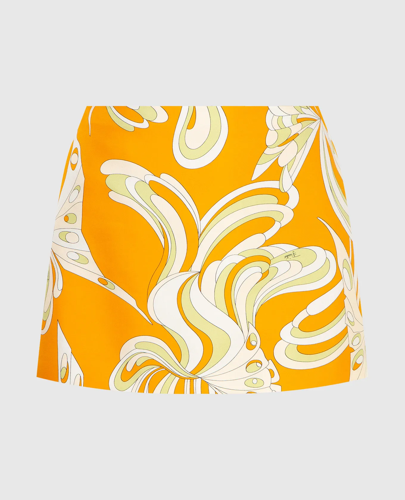 EMILIO PUCCI Silk mini skirt in Farfalle print