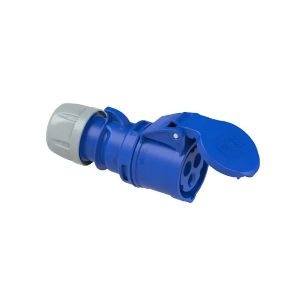 Enchufe Hembra Volante 3x16A IP44 2P+T 220V PCE