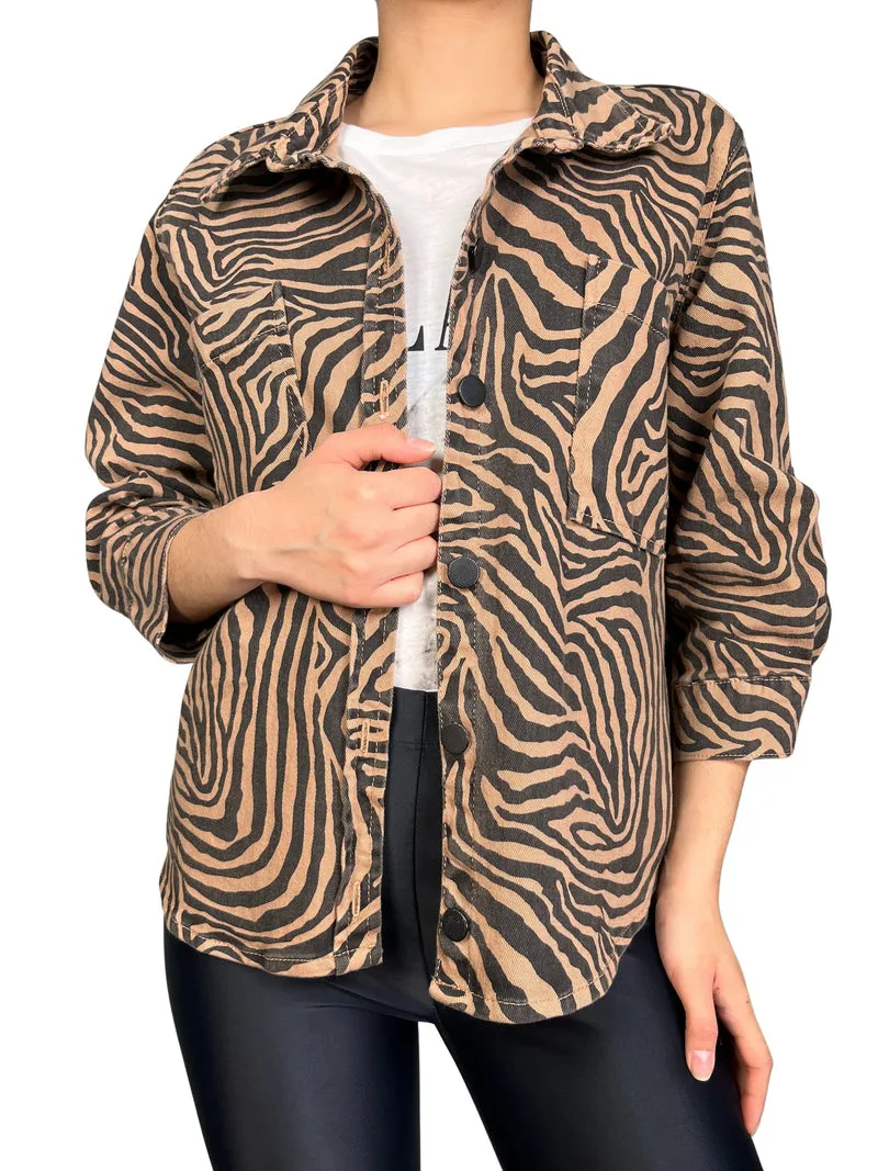 FIVE Sobrecamisa Animal Print