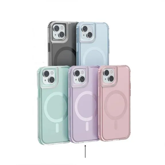 Funda Urban Bumper Con Magsafe para iPhone 13 lila