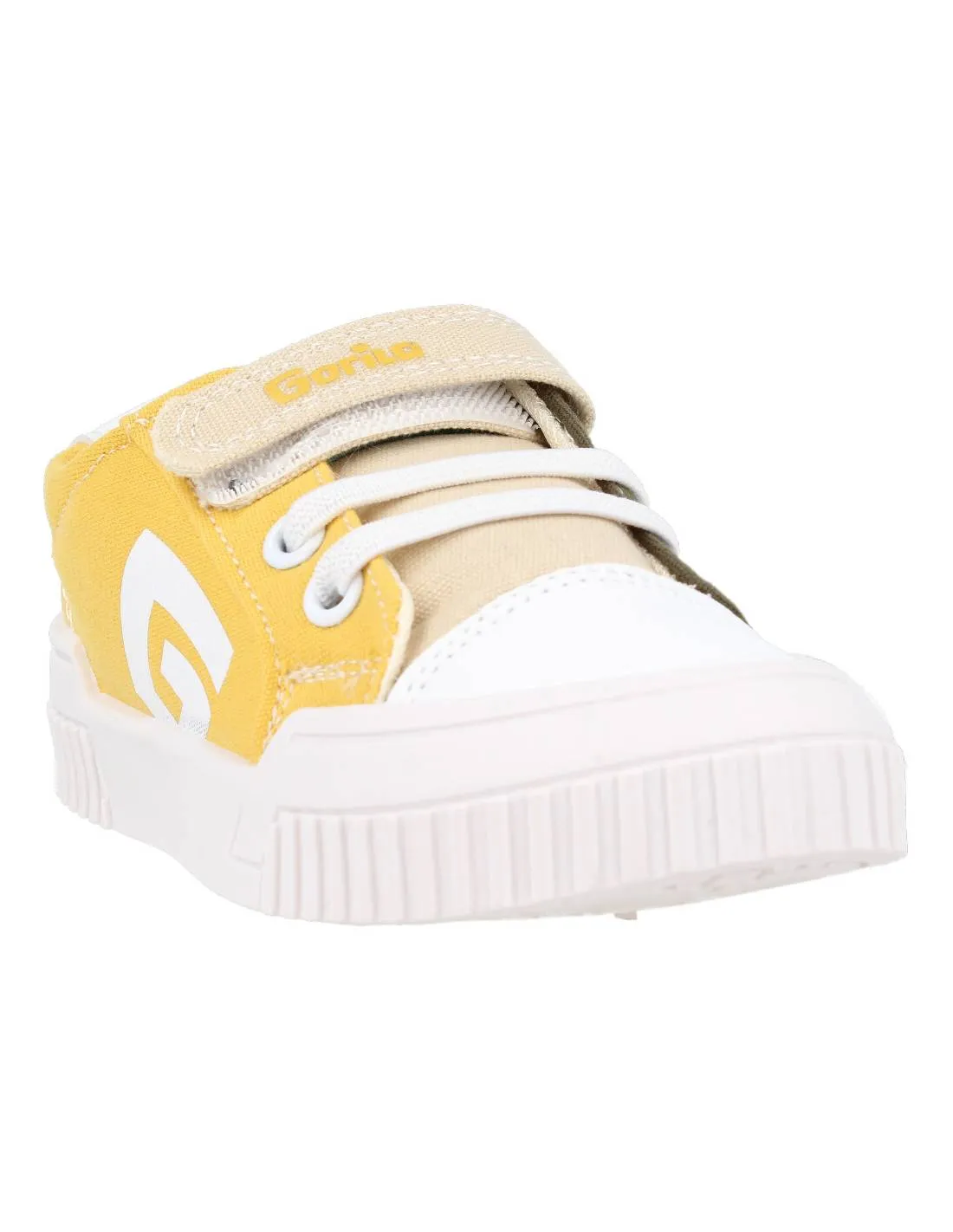 Gorila - Deportiva Casual Lona Niños Amarillo Kaki