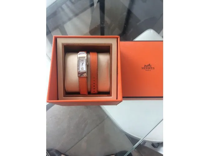 Hermès Reloj KELLY II Naranja 
