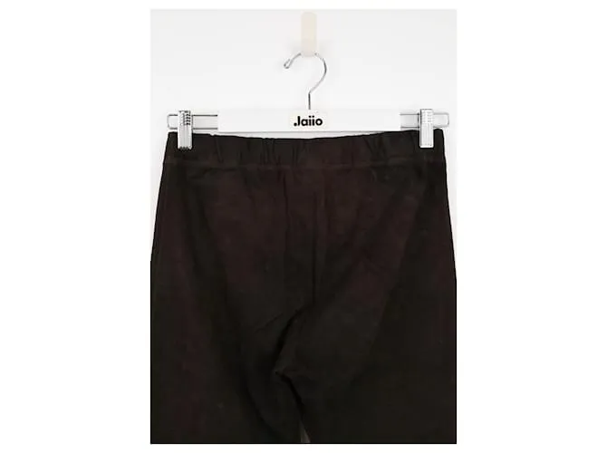 Joseph Leggings de cuero Castaño 