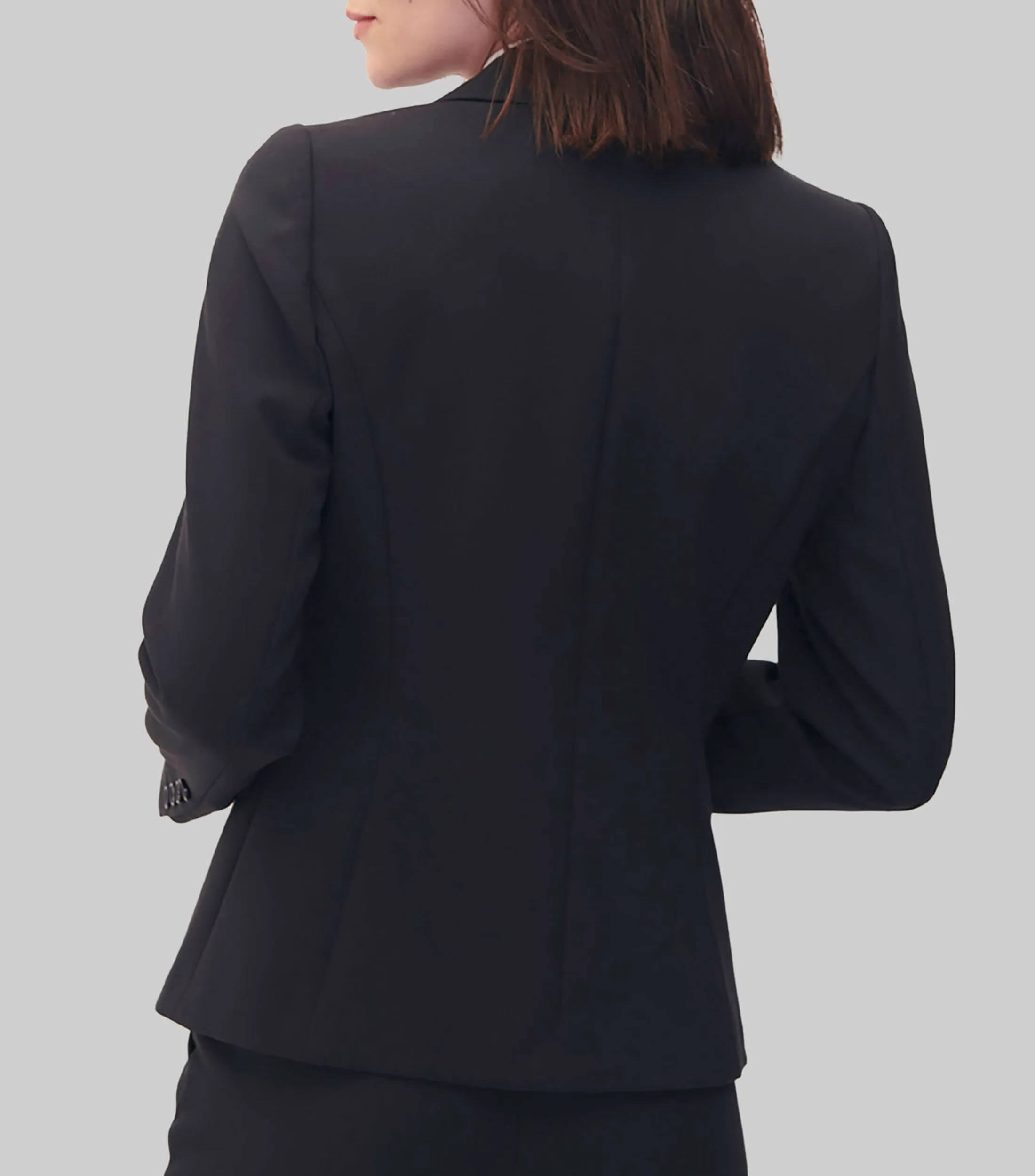 Julio Blazer Negro Con Solapa Mujer