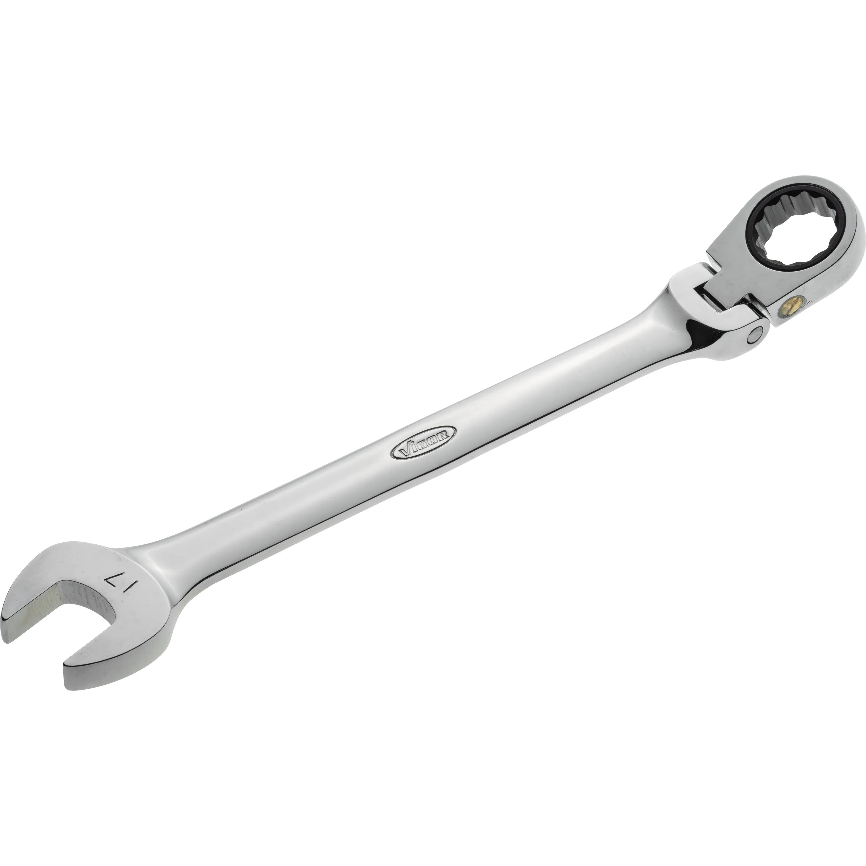 Llave combinada de carraca con articulación