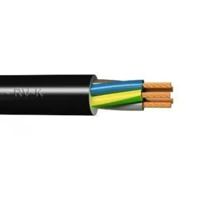 Manguera 1000v rvk pvc negra 5x4  (5 metros)