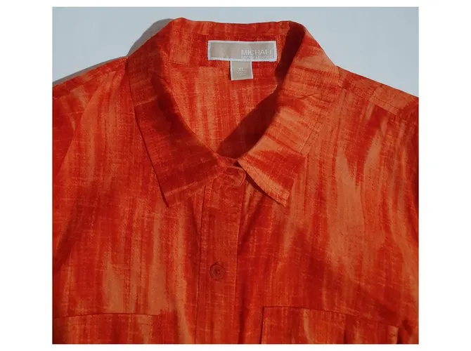 Michael Kors Tops Naranja 
