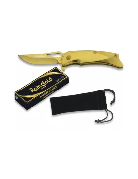 Navaja marca RainGold con funda terciopelo (16,1 cm.)