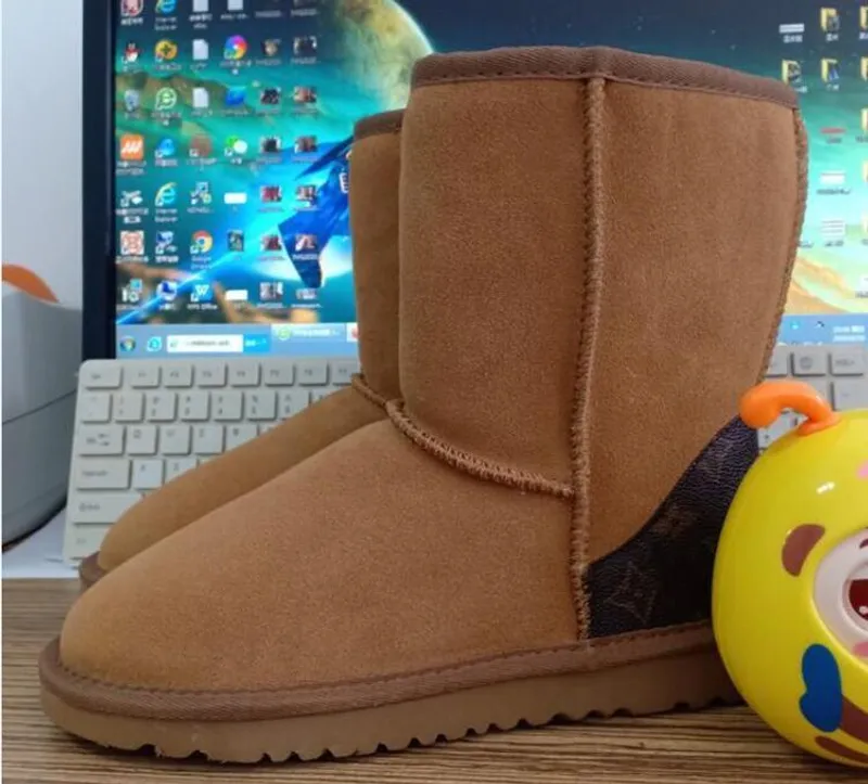 Novela L y U 5825 Botas de nieve de mujeres medias