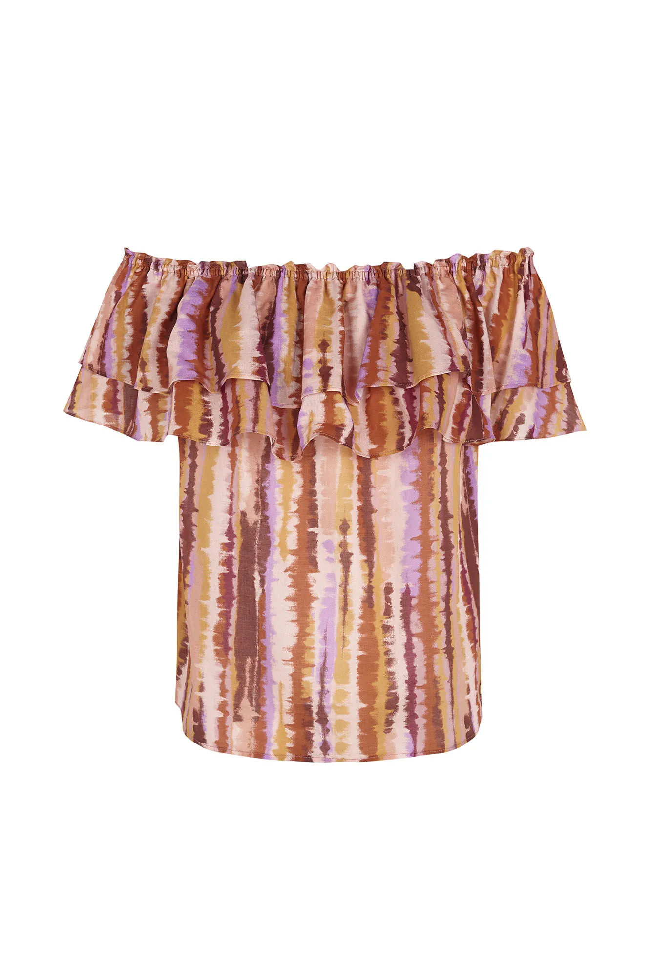 Pedro del Hierro Top off shoulders estampado