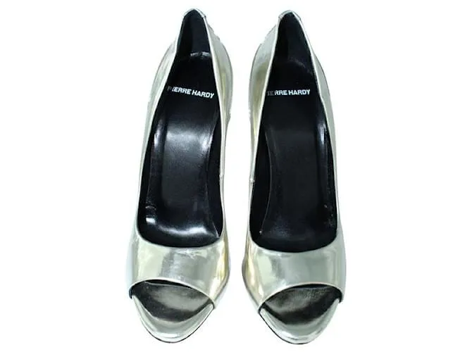 PIERRE HARDY Tacones dorados y plateados 