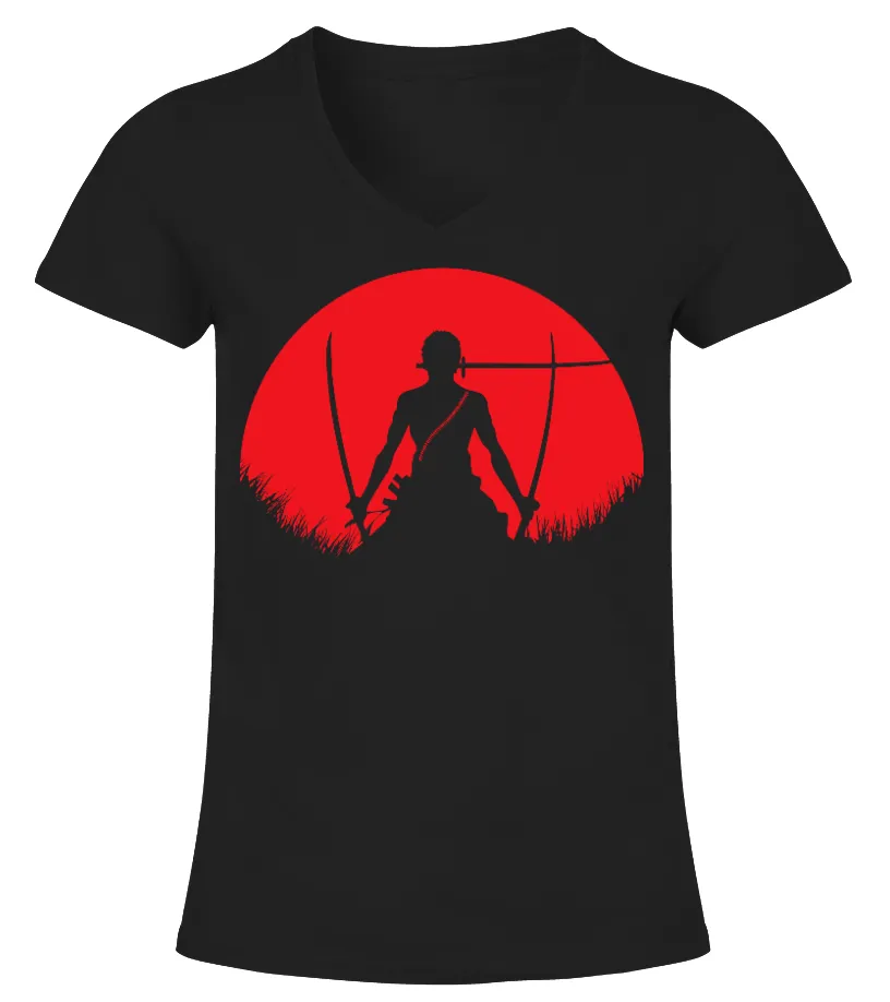 RORONOA ZORO Camiseta cuello pico Mujer