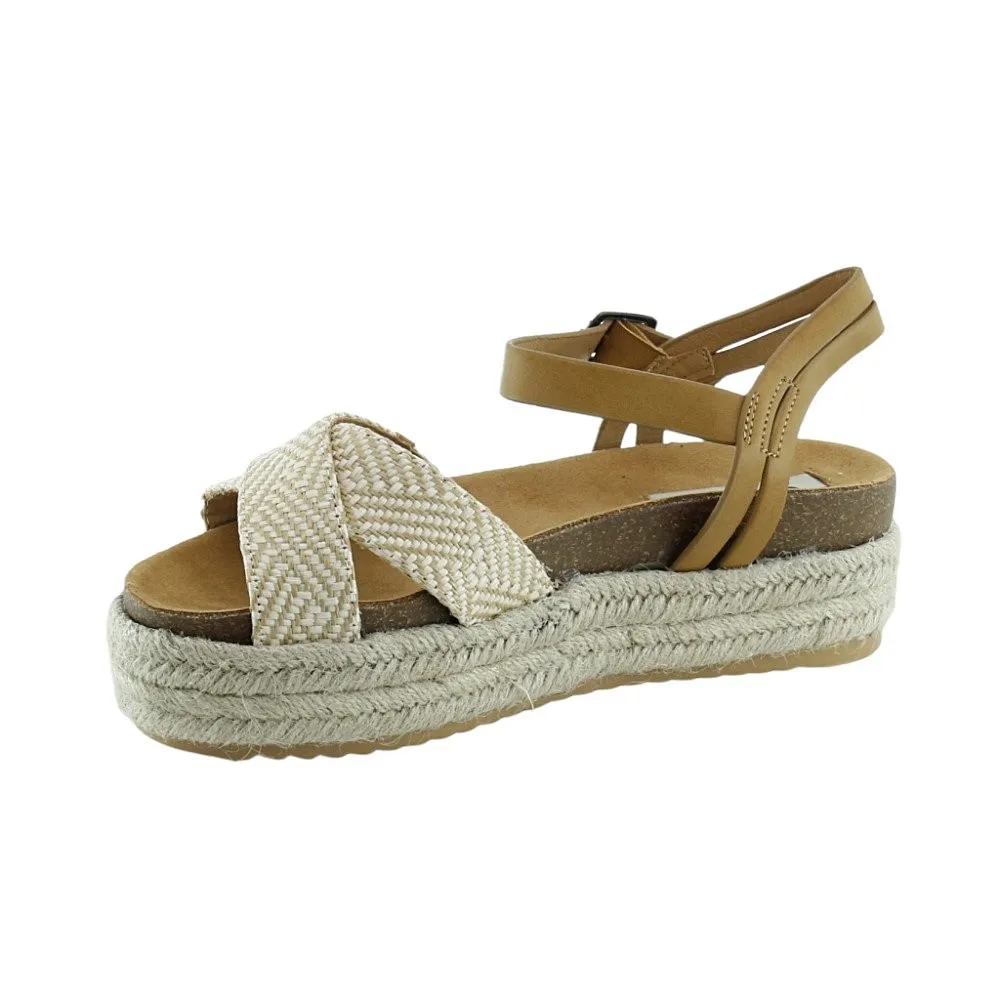 Sandalias Mustang Perla Beige-Cuero