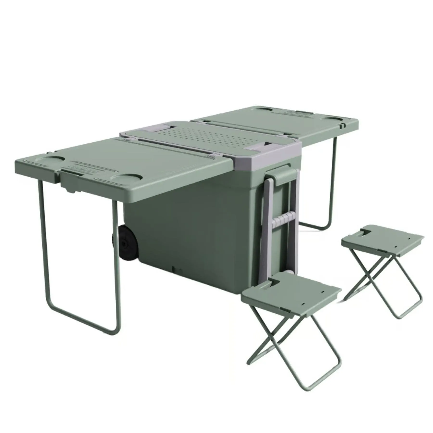 Set de camping Bynox 3 en 1 conservadora mesa + 2 sillas FS-CLR3E1-VE