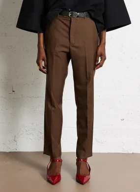 SOEUR ADELEBIS - Pantalón pitillo de mezcla de lana en marron
