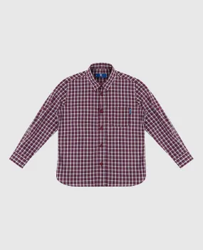 Stefano Ricci Children's purple plaid shirt