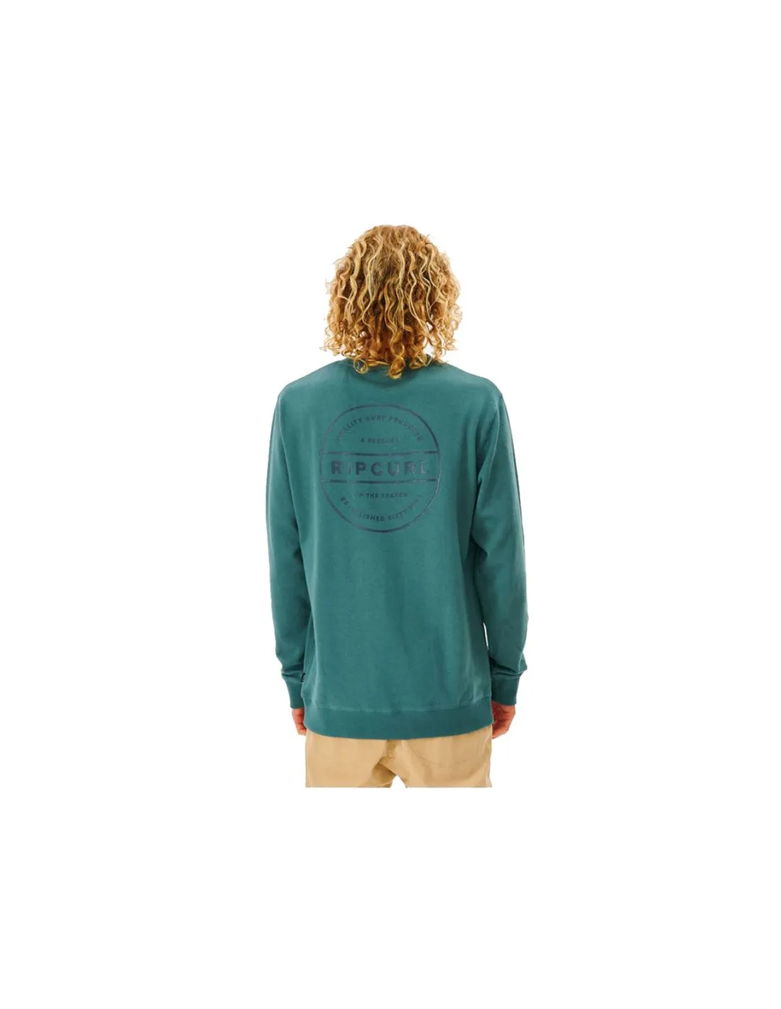 Sudadera Rip Curl Re Entry Crew Hombre Blue