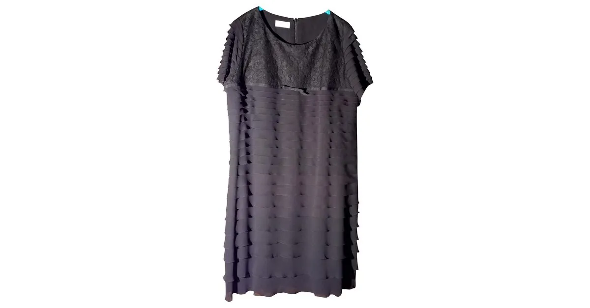 Talla del vestido Weill negro 48 