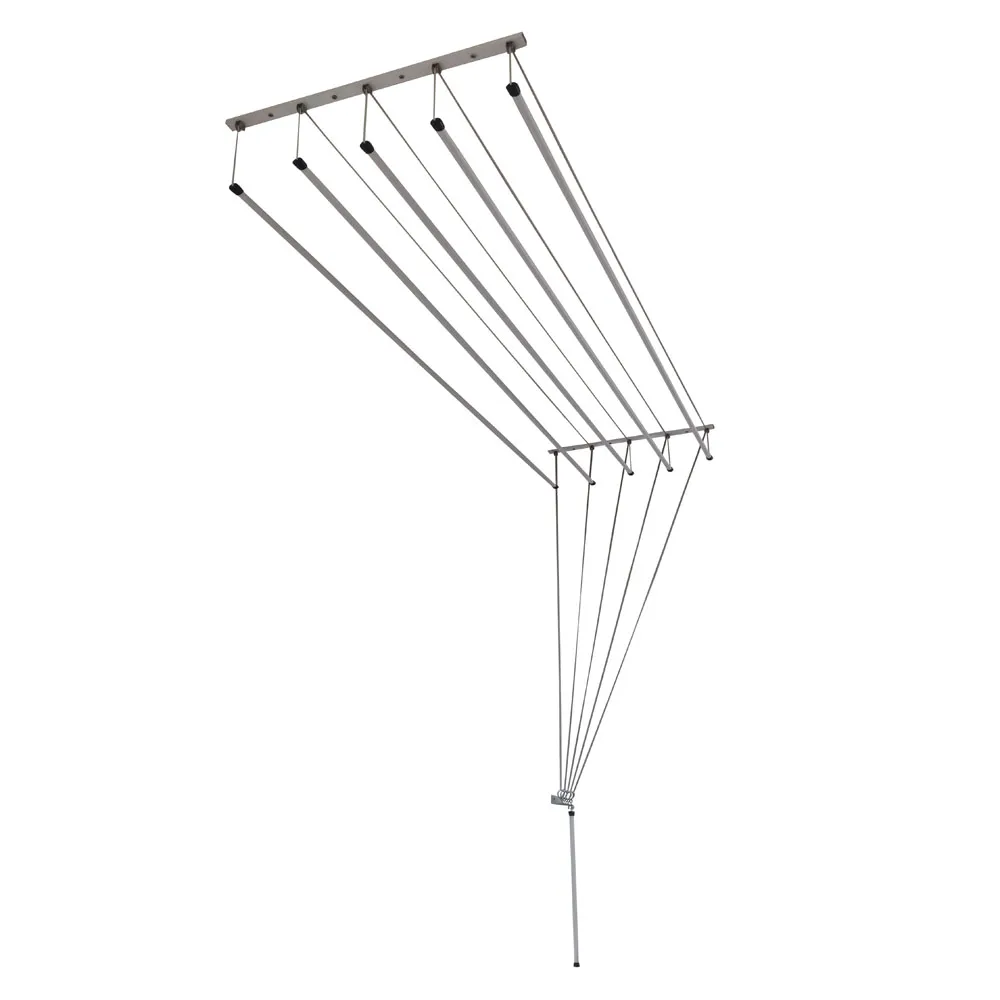 Tendedero techo 120cm acero blanco sube-baja efegete