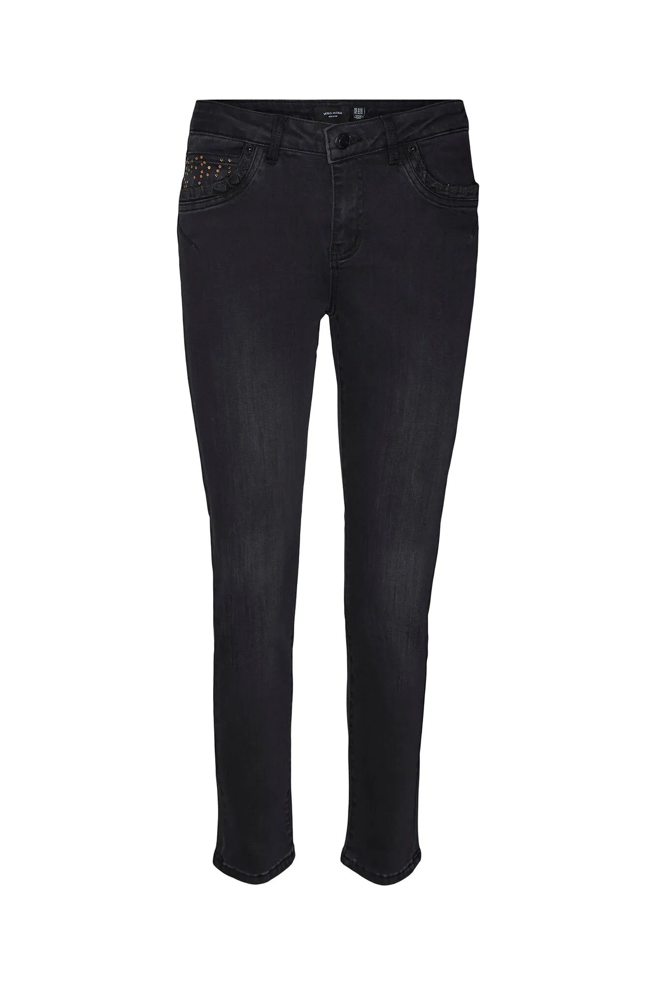 Vero Moda Pantalón pitillo con lentejuelas