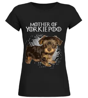 Yorkie poo Camiseta cuello redondo Mujer